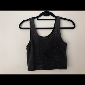 Faded Grey Crop Top